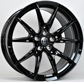 8.5*19  5/112 ET25 d66.6 (XN5158F) BLACK FRONT Stuttgart