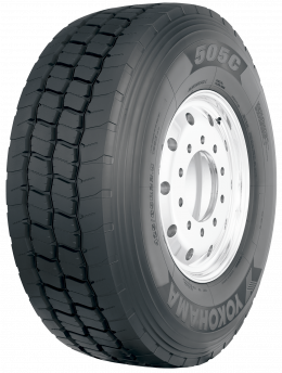 385/65R22.5 Yokohama 505C (Япония) 164К (прицепная, усиленная, стройка)